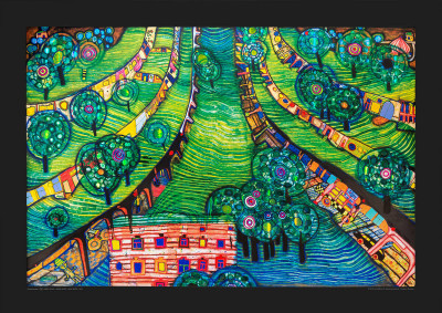 Grüne Stadt von Friedensreich Hundertwasser